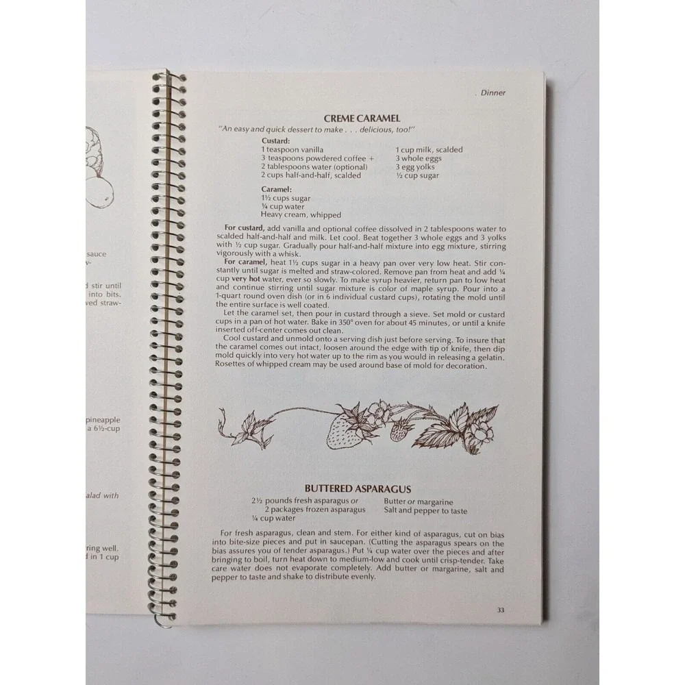 Miriam B. Loo's Menu Planner Cookbook (1978) Vintage Spiralbound‎